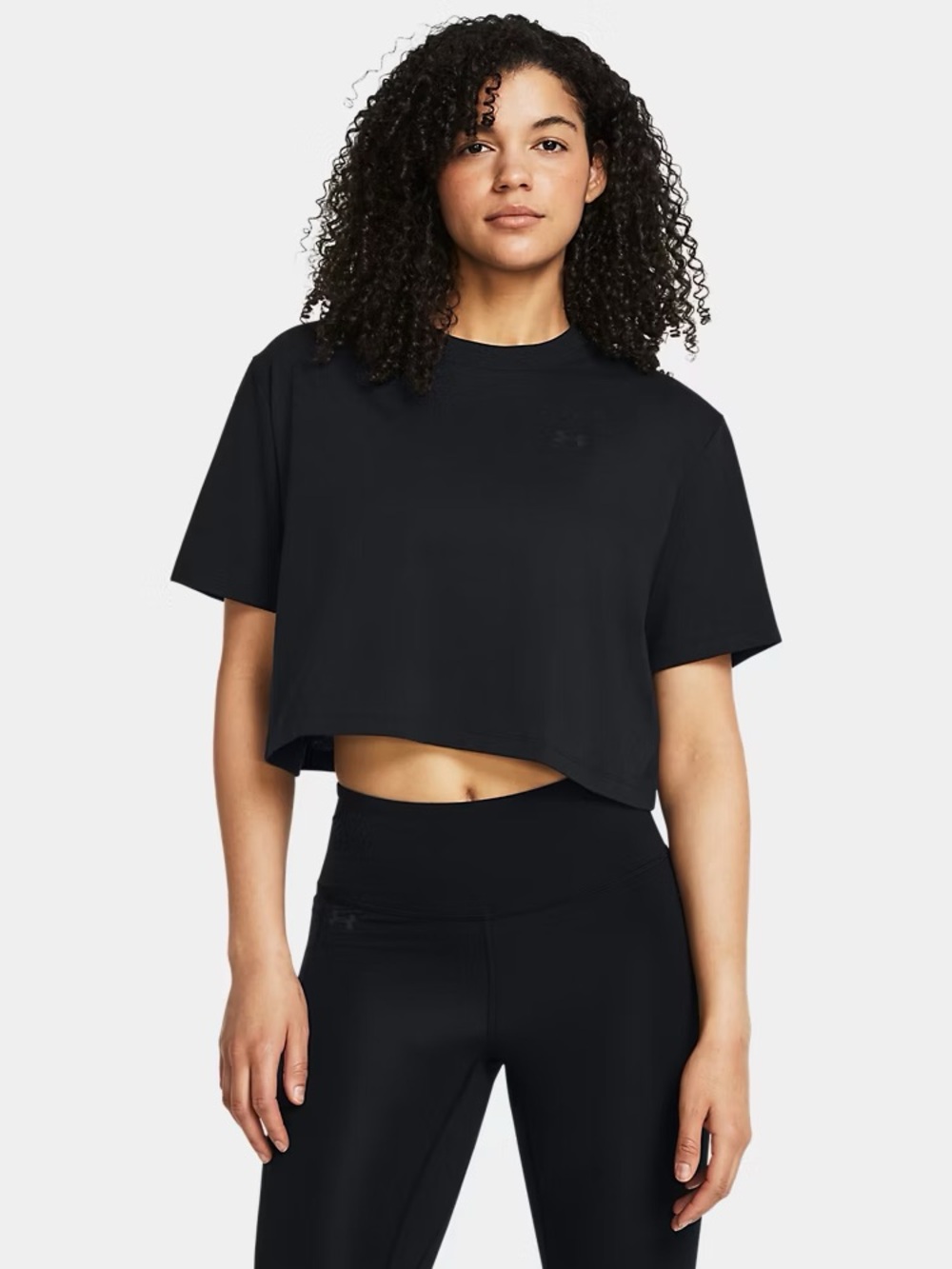 Under Armour Black Women's Cropped Performance Tee